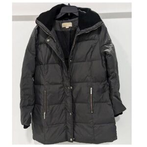 Michael Kors Women Down Parka Gray Zip Size Medium